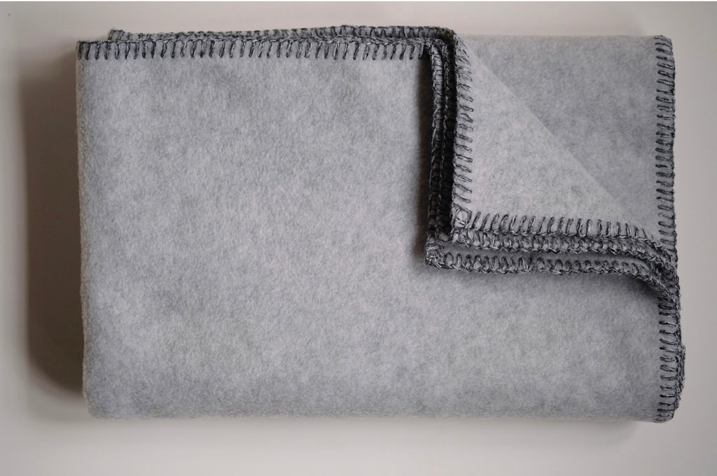 Dog Blanket Soft Fleece Light Grey