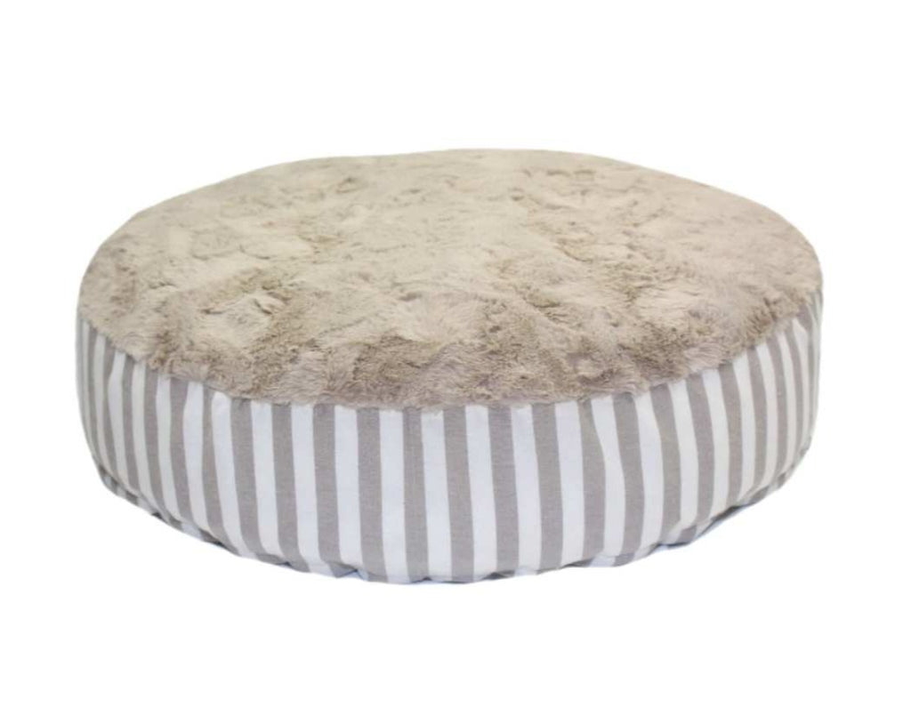 Round Dog Cushion Hamptons Beige