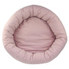 Round Dog Bed Rose Stripes