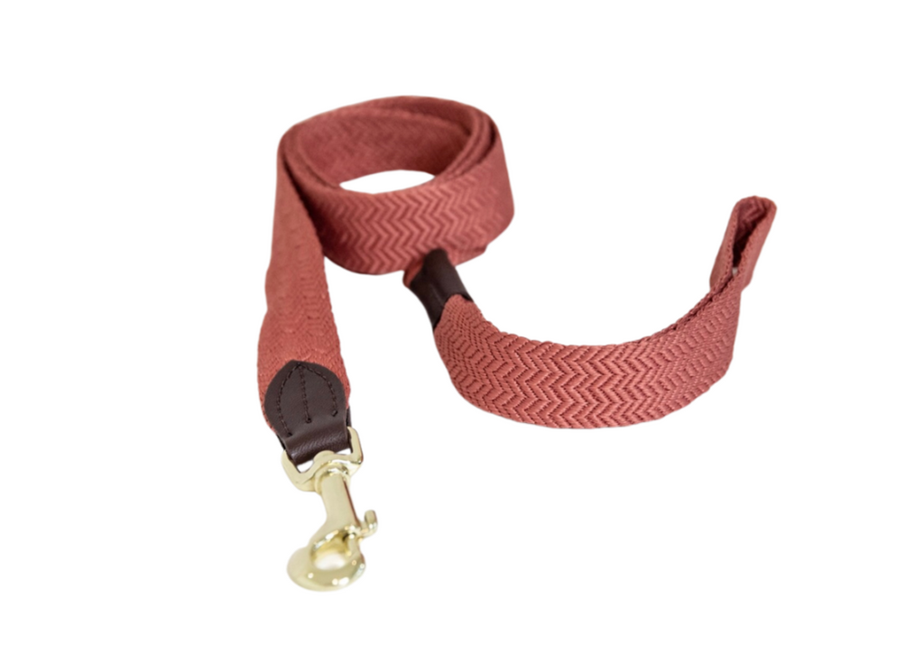 Dog Leash Jacquard Terracotta