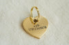 Heart Shaped Brass Dog Tag - Regular