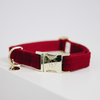 Dog Collar Corduroy Red