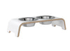 dogBar® White with Stainless Steel